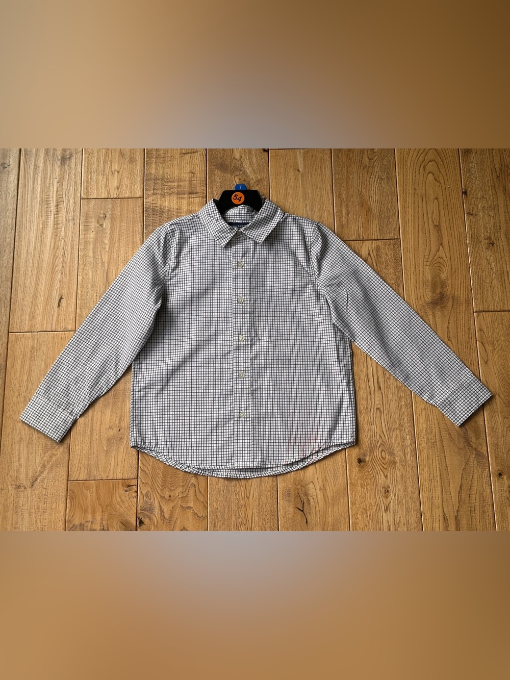 NEW Andy & Evan Check Print Button Down Shirt size 7